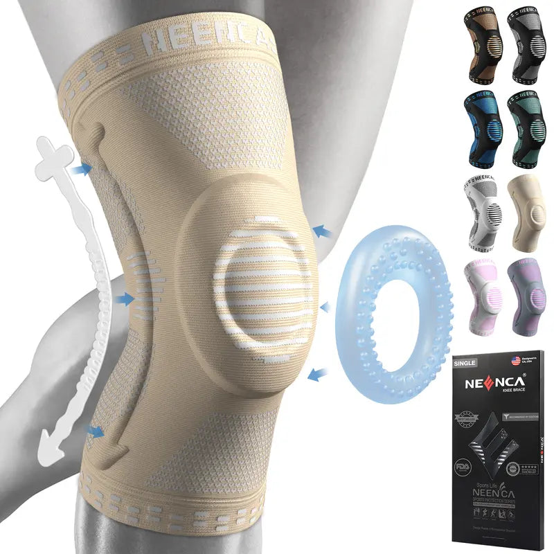 Knee Sleeve Basketball Knee Pads, Compression Knee Sleeve for Runner, Workout, Gym, Basketball, Volleyball, Hiking