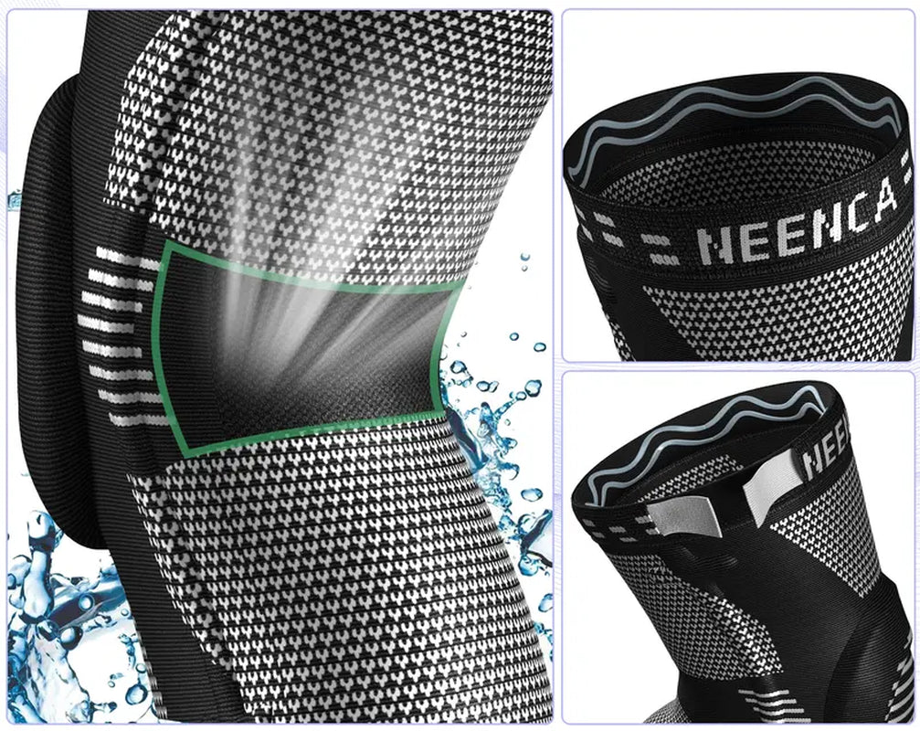 Knee Sleeve Basketball Knee Pads, Compression Knee Sleeve for Runner, Workout, Gym, Basketball, Volleyball, Hiking