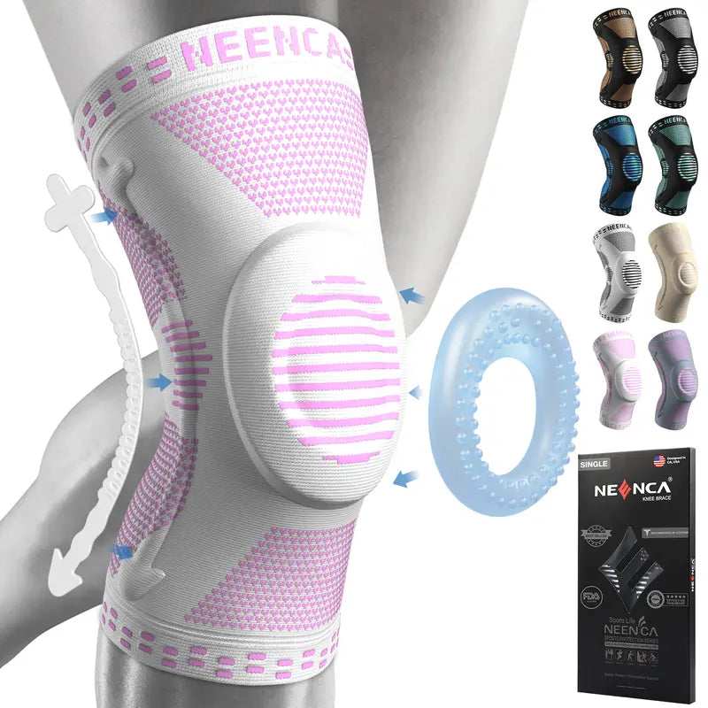 Knee Sleeve Basketball Knee Pads, Compression Knee Sleeve for Runner, Workout, Gym, Basketball, Volleyball, Hiking