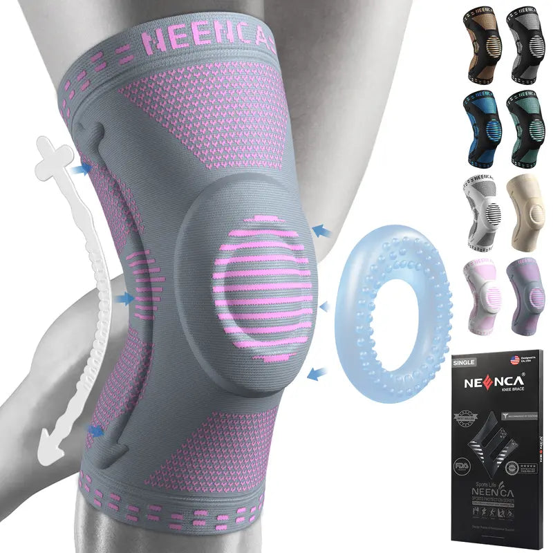 Knee Sleeve Basketball Knee Pads, Compression Knee Sleeve for Runner, Workout, Gym, Basketball, Volleyball, Hiking