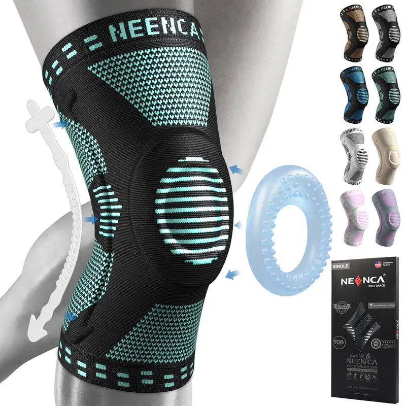 Knee Sleeve Basketball Knee Pads, Compression Knee Sleeve for Runner, Workout, Gym, Basketball, Volleyball, Hiking