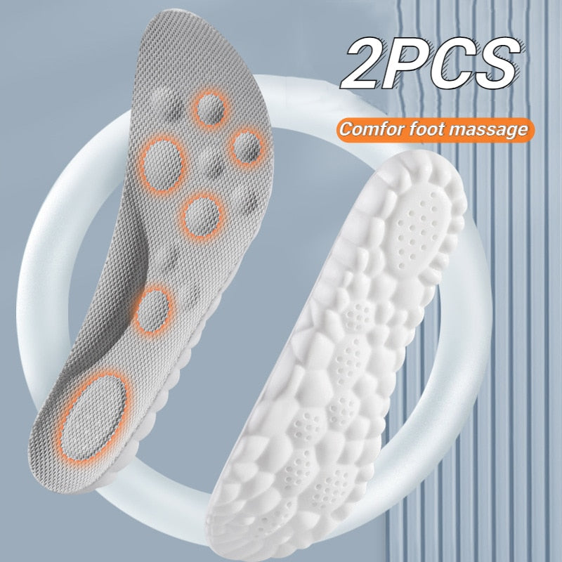 4D Insoles Soft Breathable High-elasticity Shock