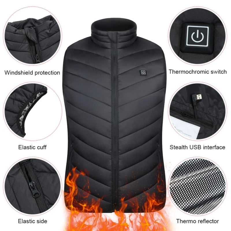 Unisex Warming Heated Vest