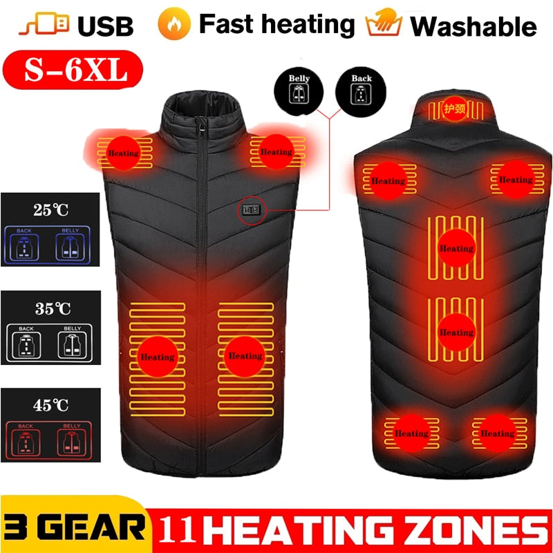 Unisex Warming Heated Vest