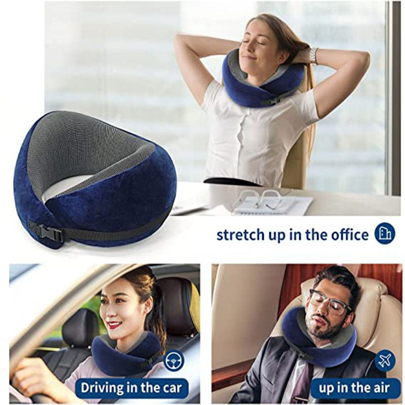 TRVL+ Pure Memory Foam Travel Neck Pillow