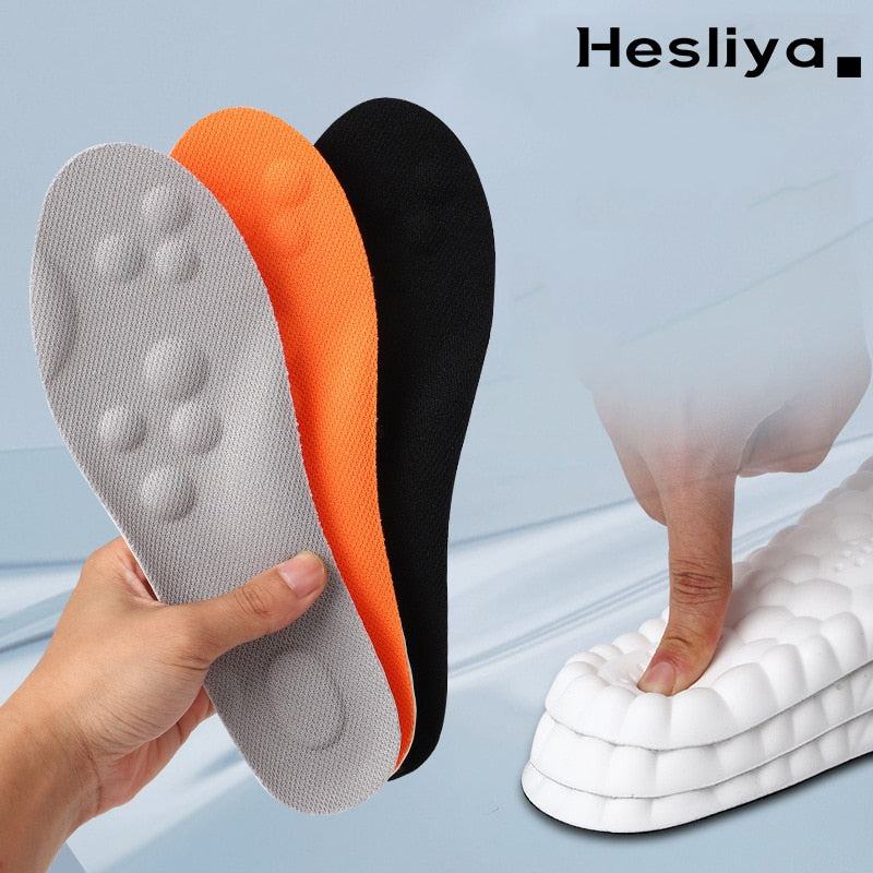 4D Insoles Soft Breathable High-elasticity Shock