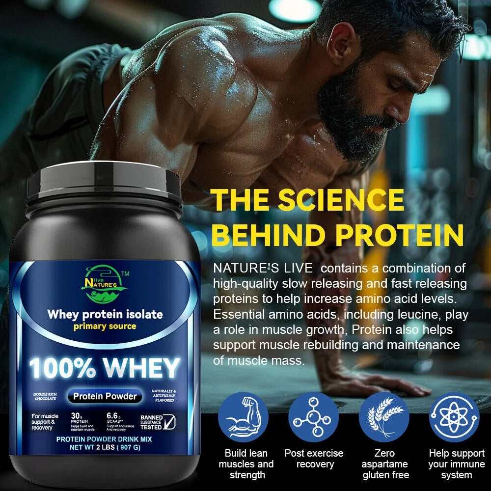 Live Whey Protein Powder 900g Chocolate Flavor