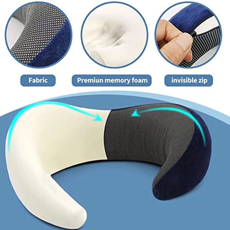 TRVL+ Pure Memory Foam Travel Neck Pillow