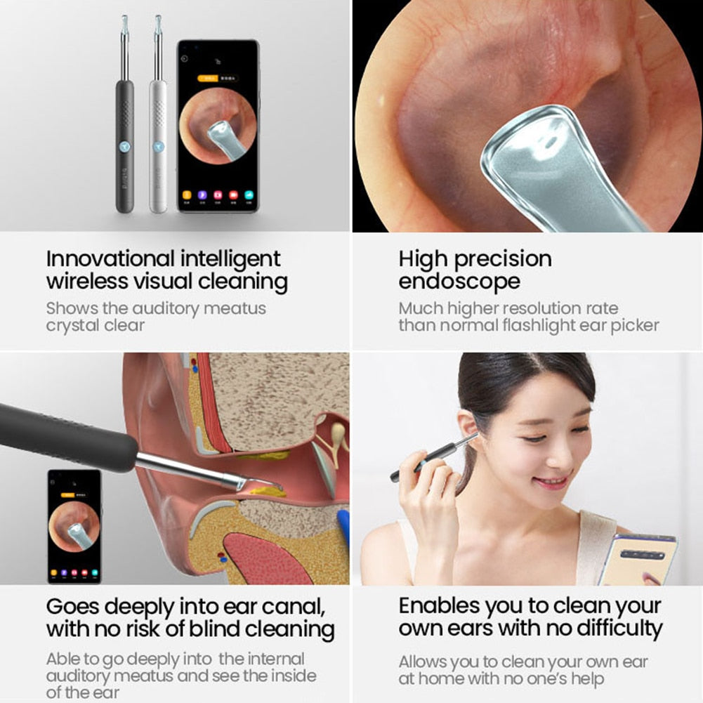 Electric Visual Ear Sticks Endoscope